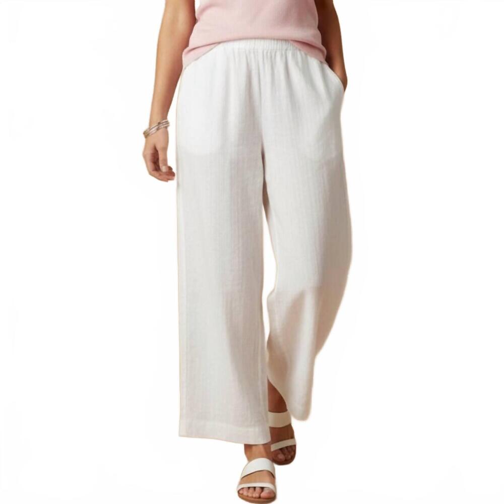 NEW J.CREW stripe cropped pants in white